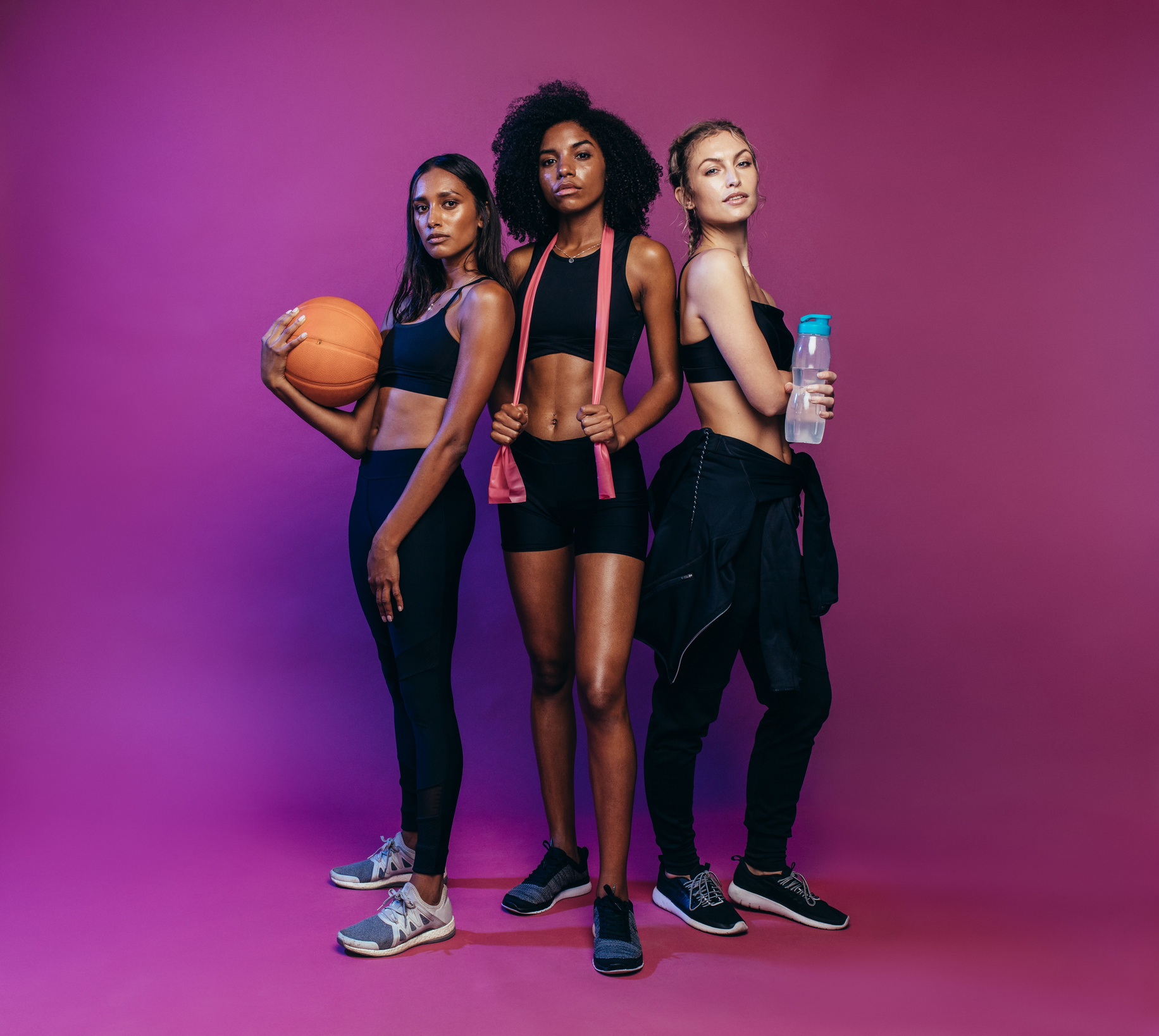 Women in Fitness Wear Posing